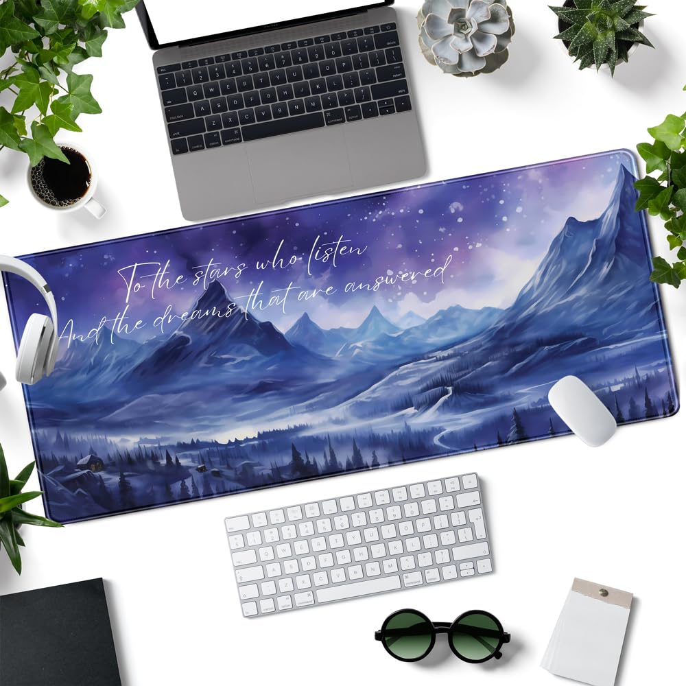 Acotar Desk Mat Sara J Maas Fantasy Mouse Pad Large for Desk Computer Pc Laptop Aesthetic Desk pad