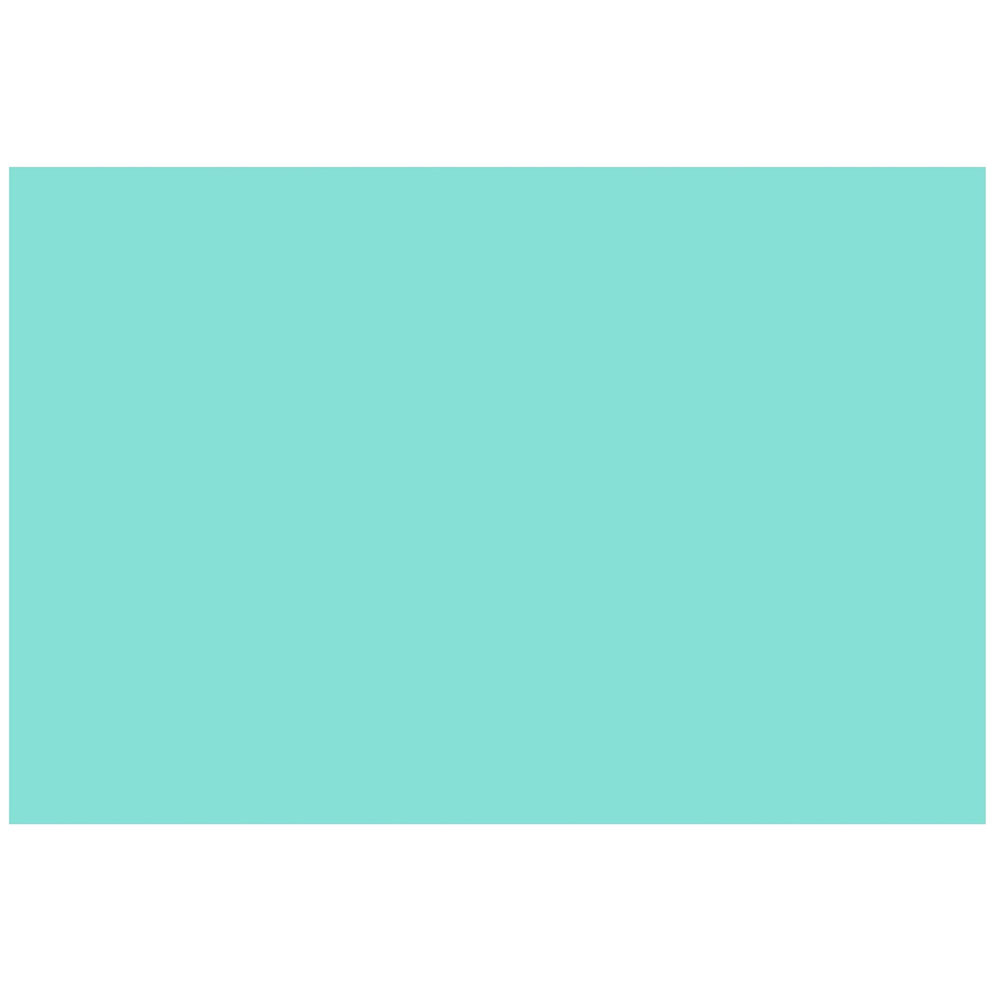 Colonial Cards: 100 Color Cardstock 4" x 6" Index Cards, Aqua, Unruled