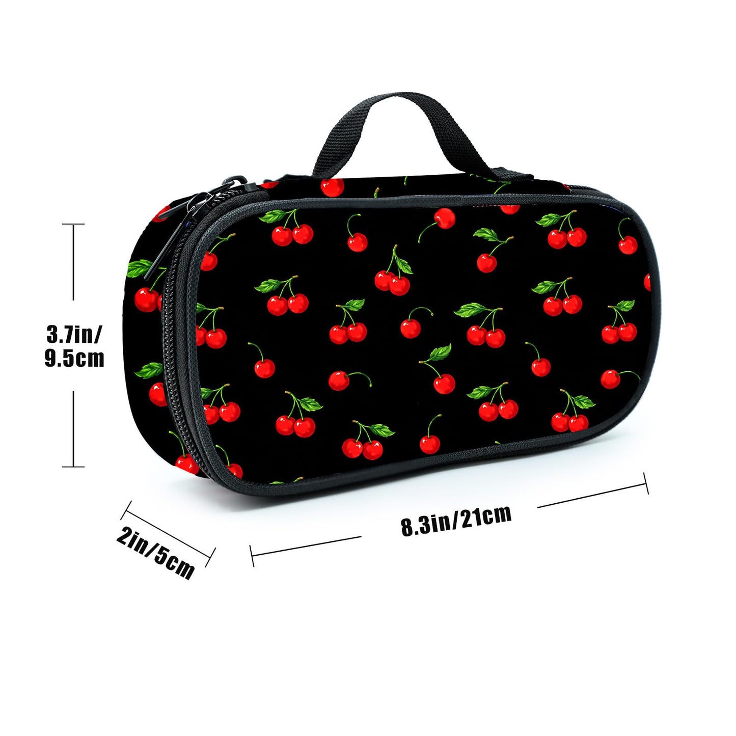 Droerfes Cherry Pencil Case Pencil Pouch Large Capacity Pen Bag School Office Organizer Stationery