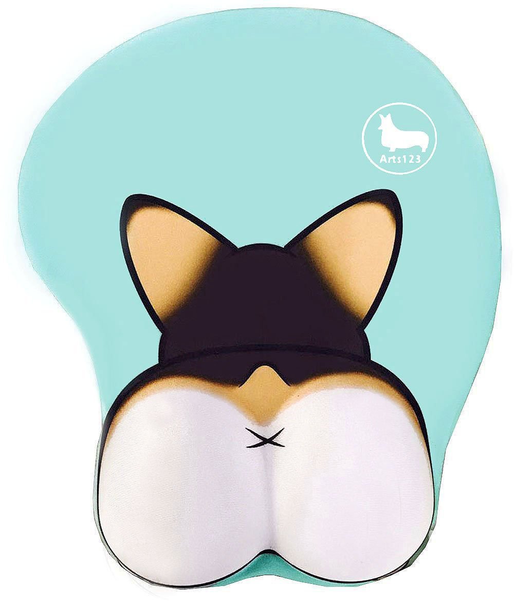 3D Corgi Mouse Pad Shape Silicone Mouse Pad Mouse Mat