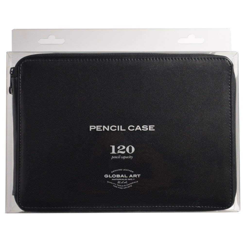 Speedball Art Products Genuine Leather Storage Case for Pencils, Markers, Pens and Art Supplies