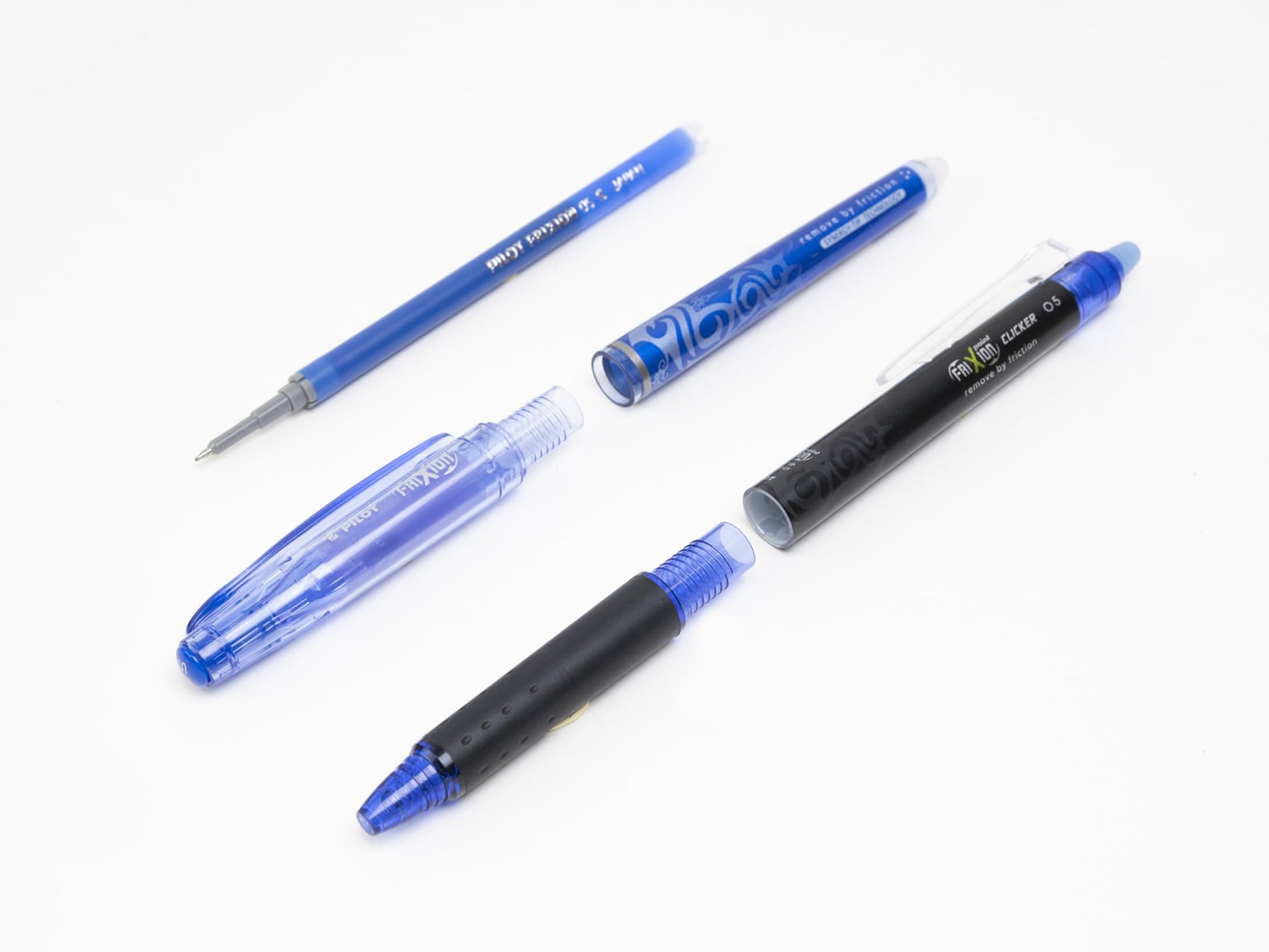 Pilot - Pack of 5 - FriXion Point Clicker 0.5 - Retractable, Erasable Thermo Sensitive Ink Pen - 1