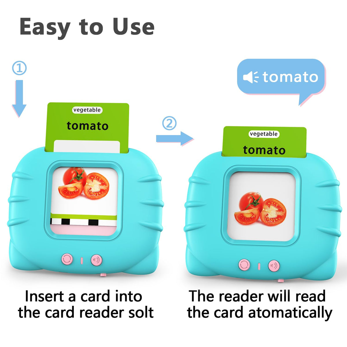 Lapare Talking Flash Cards Toys for Toddlers 3 4 5 6, Learn ABC Letters, Numbers
