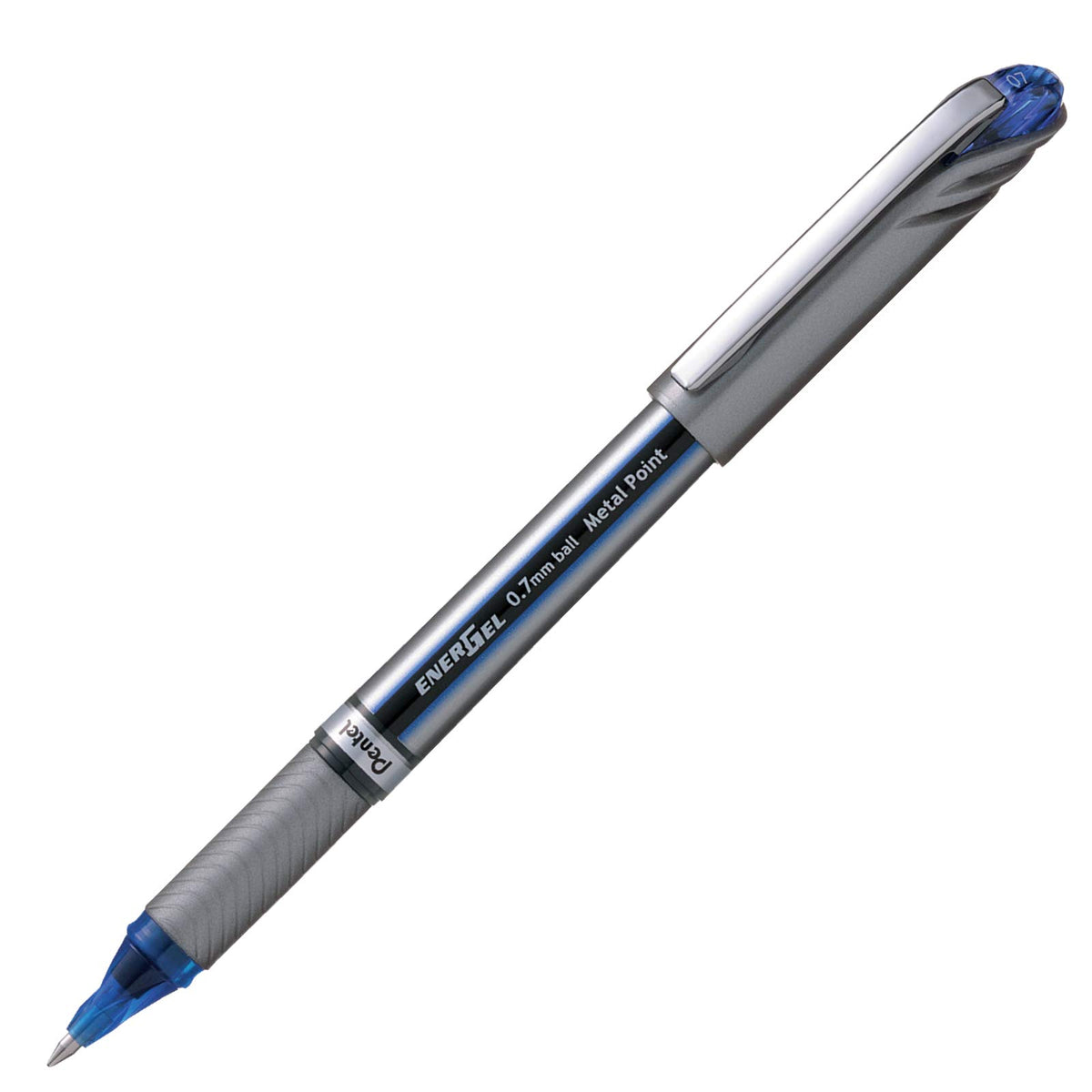 Pentel Energel Plus Roller Ball Pen (Medium) - Blue (Pack of 12)