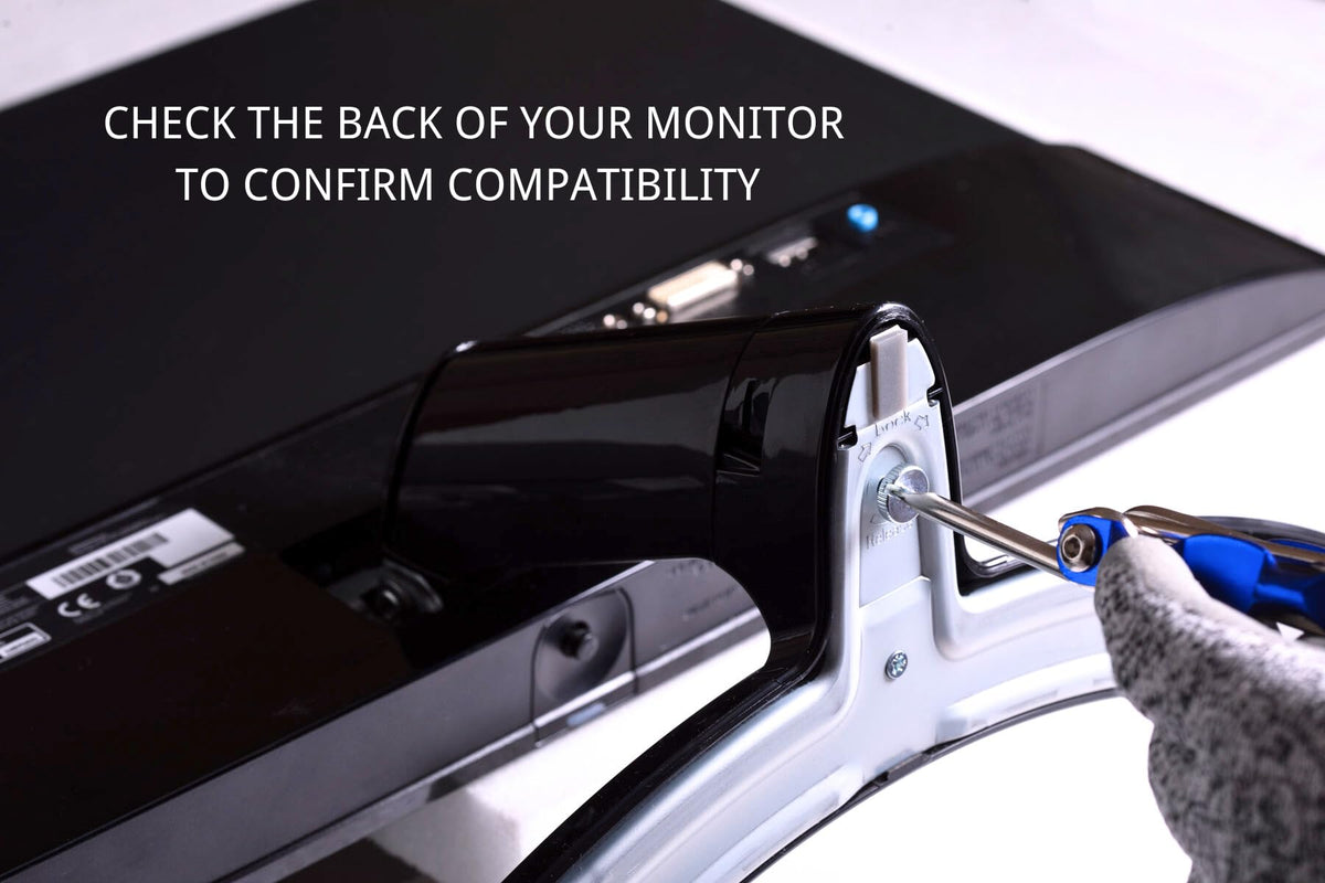 Gladiator Joe Monitor Arm/Mount VESA Bracket Adapter Compatible with LG 24MP58VQ, 24MP58VQ-P