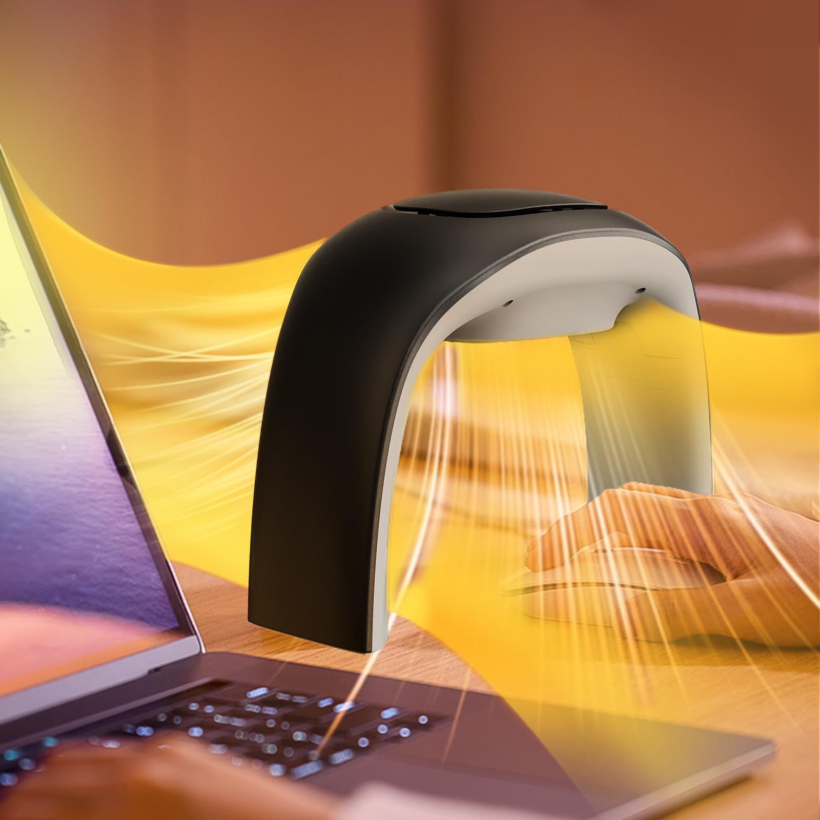 Nauttxon Desk Mouse Pad Hand Warmer Super Quiet 110v 100w - Black