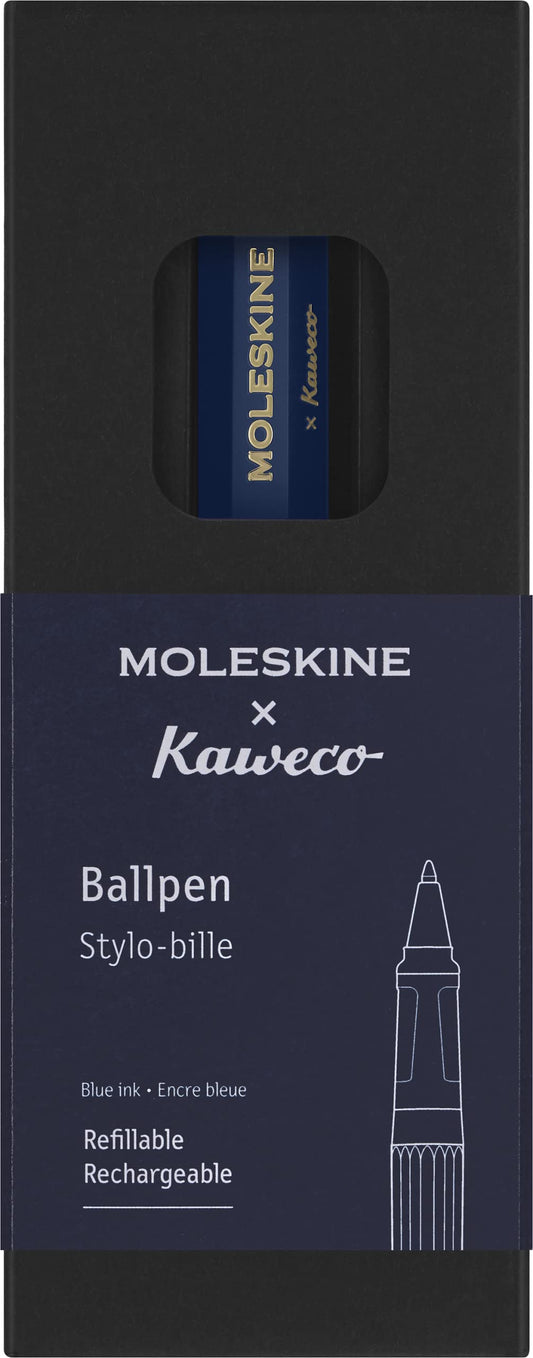 Moleskine x Kaweco, Ballpen, 1.0mm Point, Blue with Blue Ink
