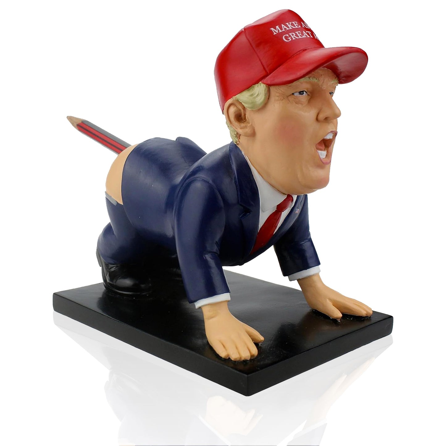 Donald Trump Pen Holder - Donald Trump Merchandise. Funny Gifts for Men, White Elephant Gifts for