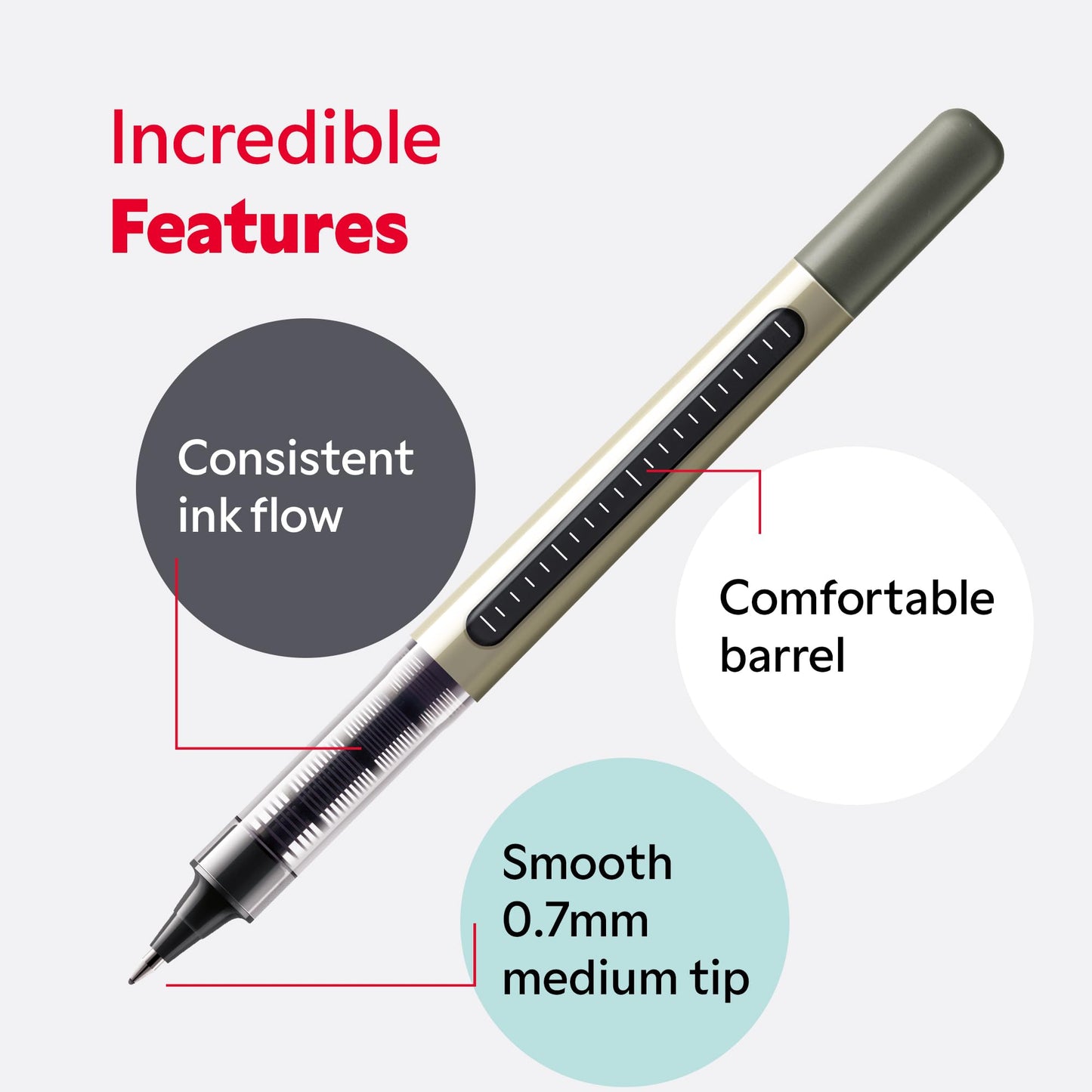 uni-ball UB-157 Eye Rollerball Pens. Premium Fine 0.7mm Ballpoint Tip for Super Smooth Writing