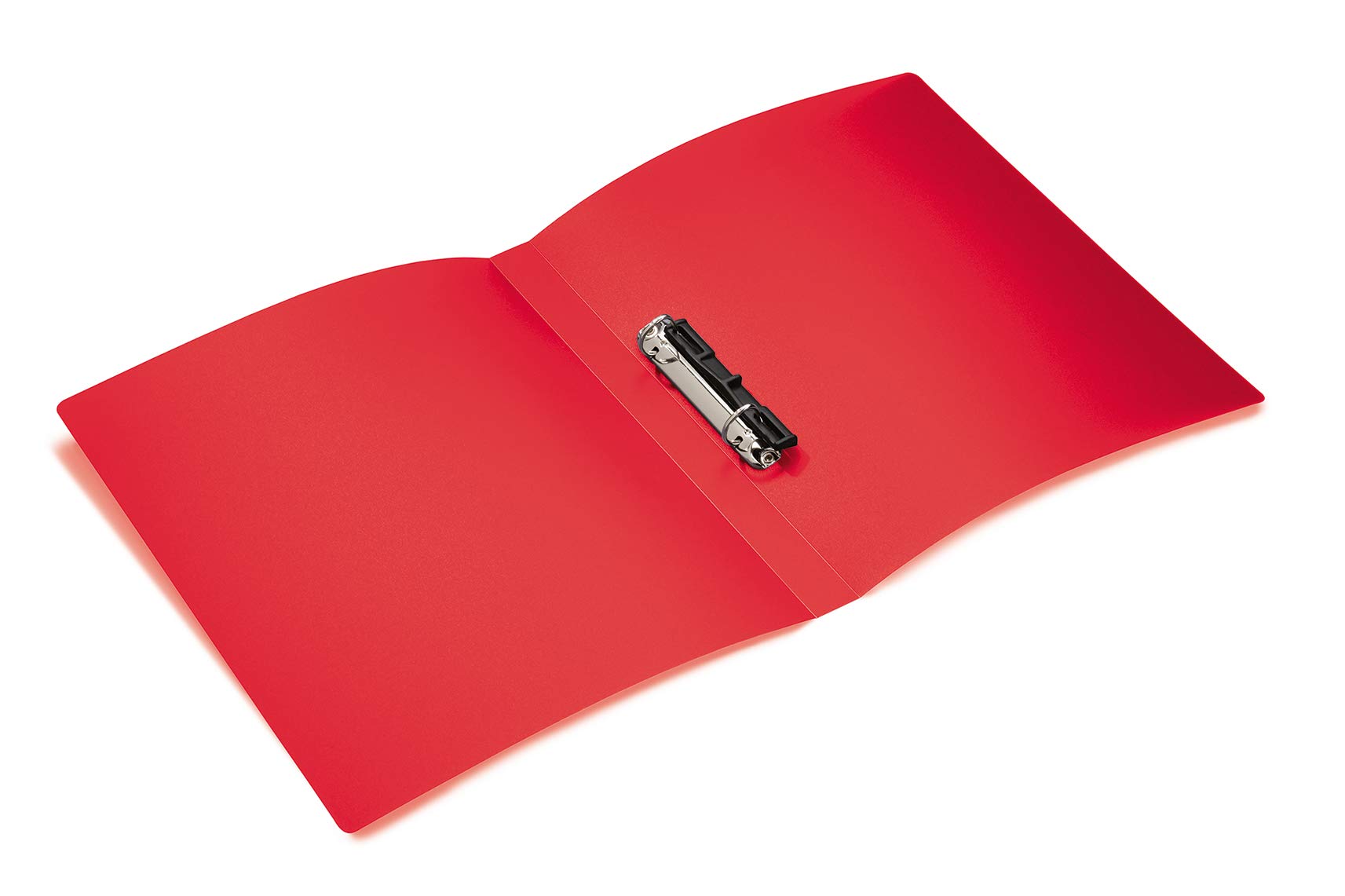 HERMA Ring Binder Translucent in Red, A4, 25 mm Spine, Slim 2-Ring Binder Made of Plastic