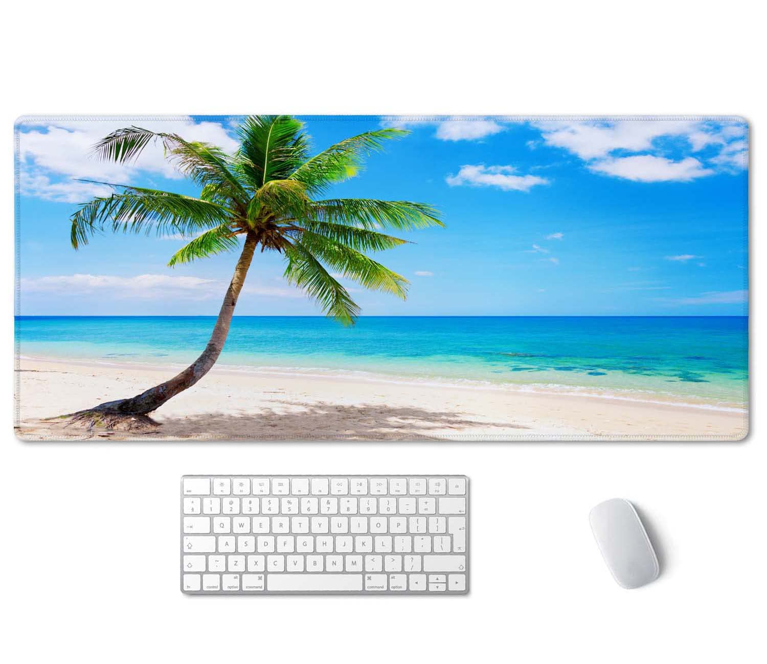 SSOIU Extended Gaming Mouse Pad - Large Desk Mat, Non Slip Rubber Base, Computer Desktop Laptop