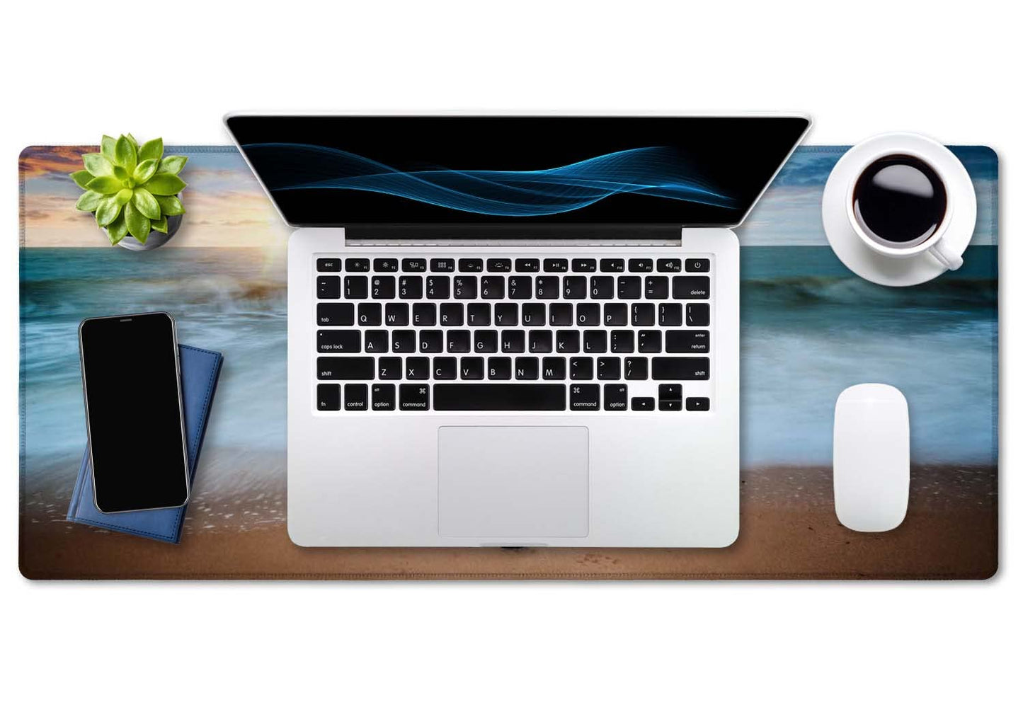 SSOIU Extended Gaming Mouse Pad - Non-Slip Water-Resistant Rubber Base Computer Keyboard Mouse Mat