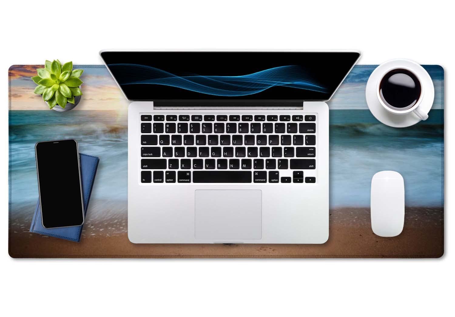 SSOIU Extended Gaming Mouse Pad - Non-Slip Water-Resistant Rubber Base Computer Keyboard Mouse Mat