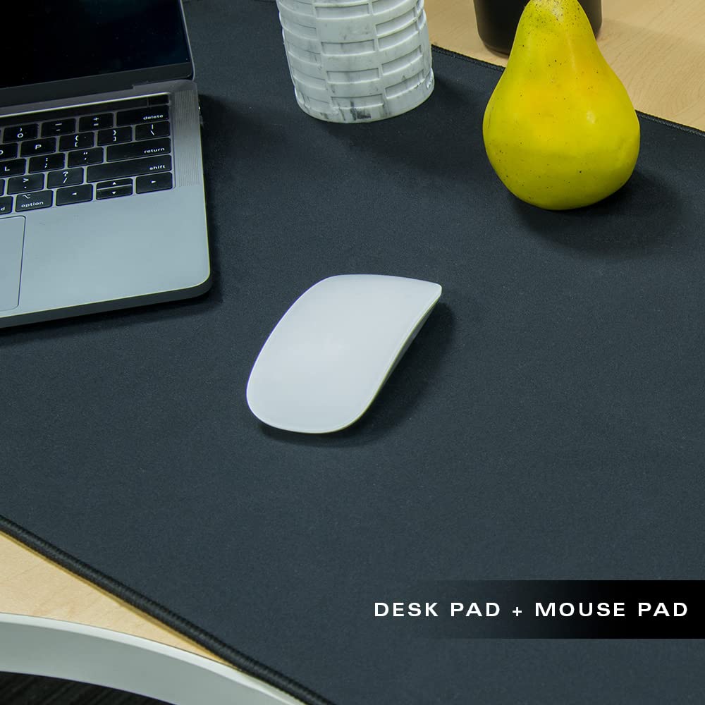 Con-Tact Brand XL Gaming Mouse Pad | Corner Desk Stitched Edges Extended Mousepad | Non-Slip Water