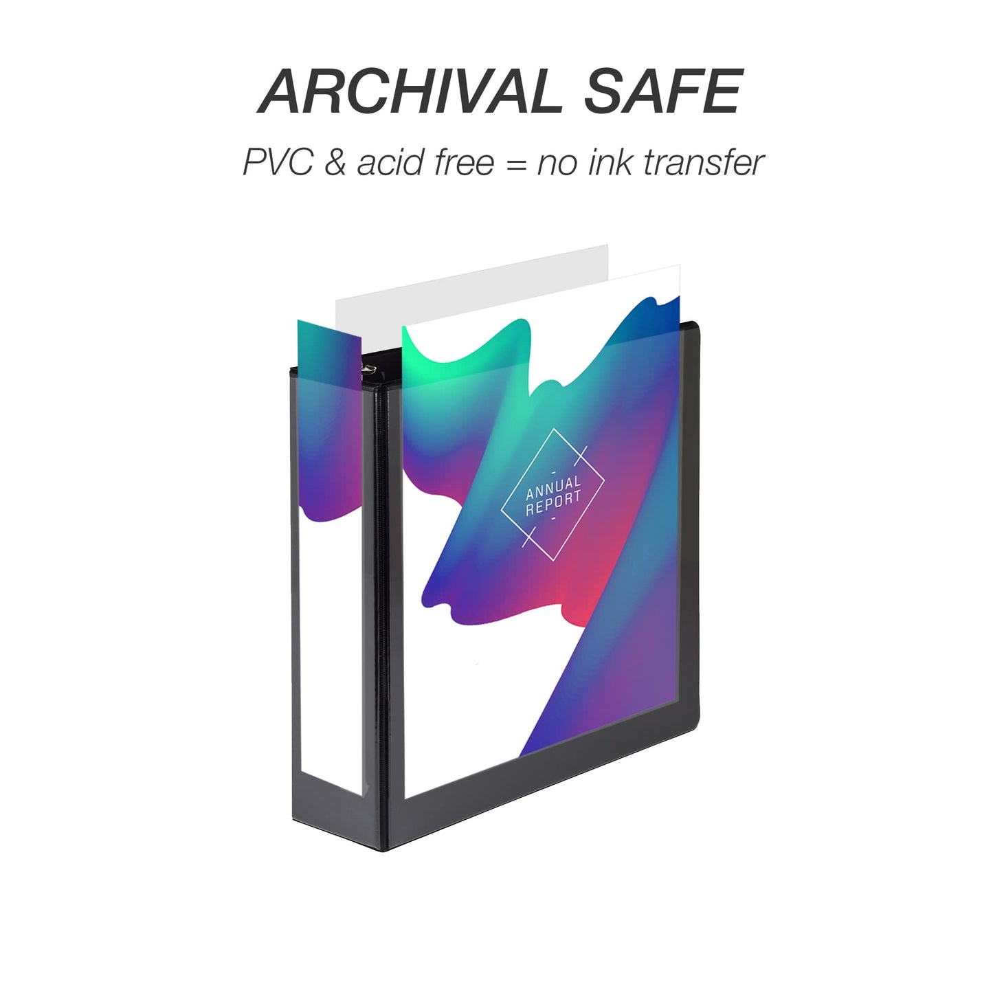 Samsill 4 Inch 3 Ring Binders, Economy Round Ring, Clear View Cover, 675 Sheet Capacity - for