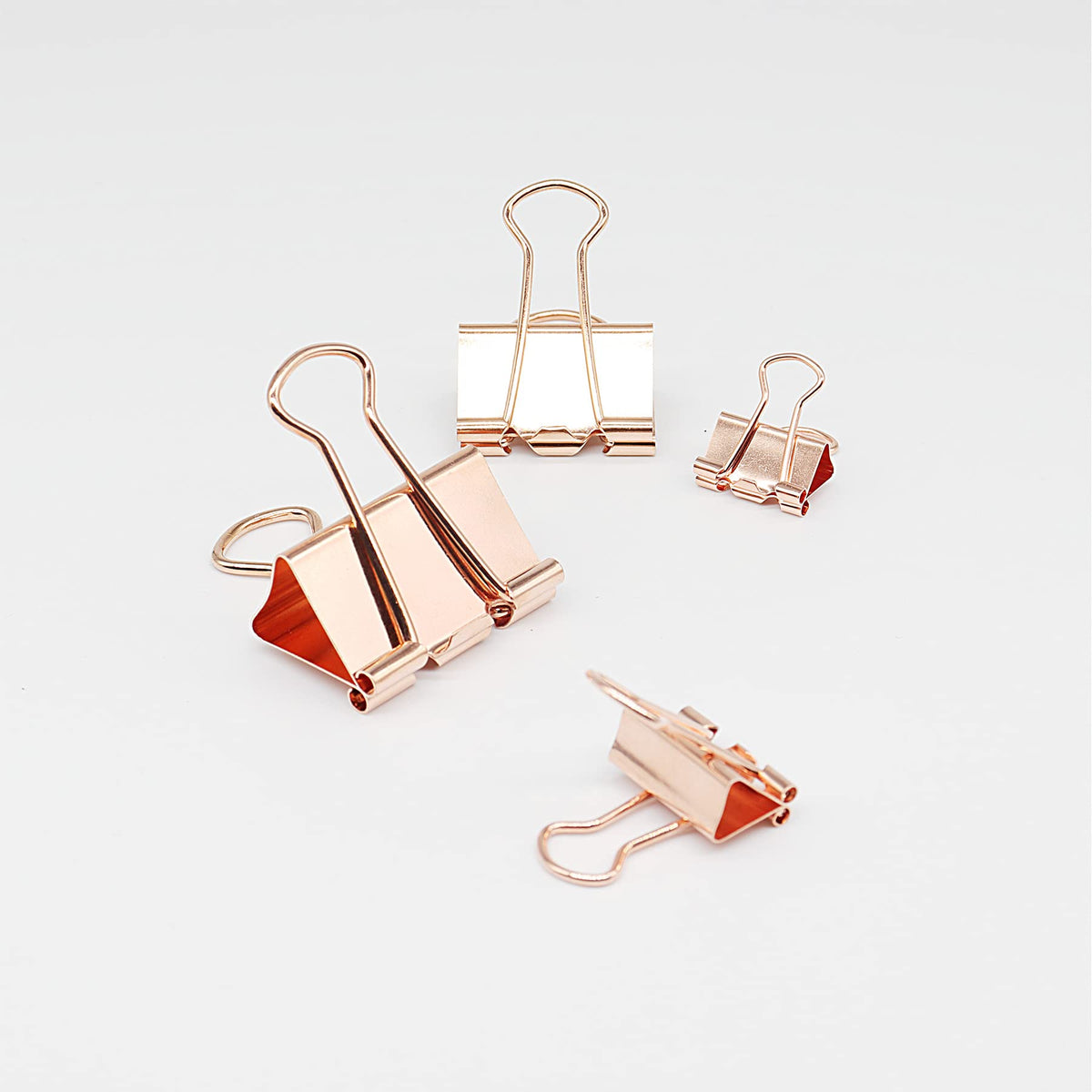 Binder Clip, Paper Binder Clips, Paper Clamps Assorted Sizes, (Large, Medium, Small, X-Small) Clips