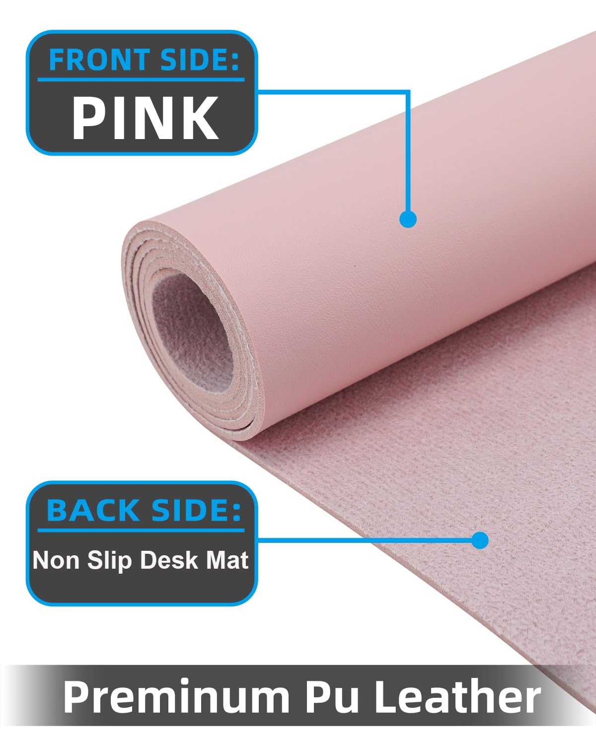 Non-Slip Desk mat,PU Leather Desk Pad Protector, Office Desk Mat, Large Mouse Pad,Desk Blotter