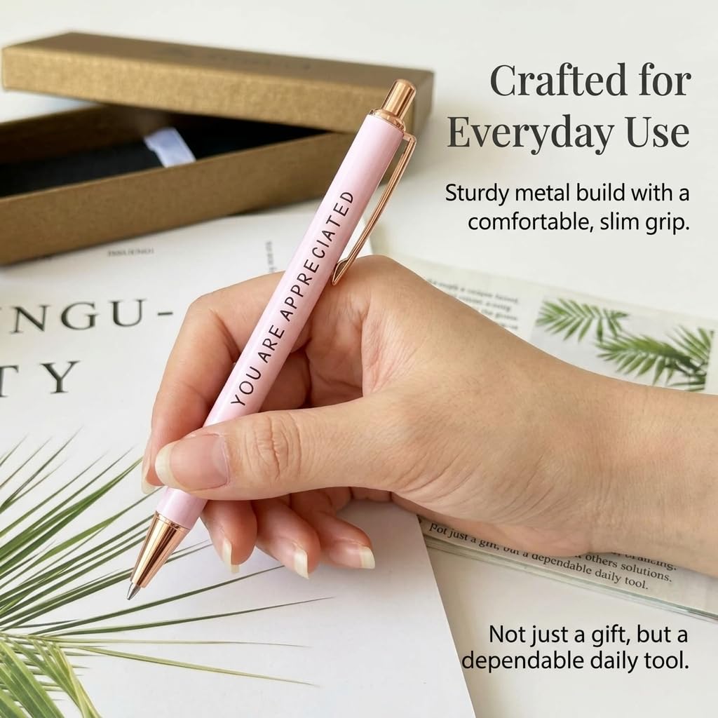 Appreciation Gifts for Coworkers, Motivational Pens Set of 3, Gift Box