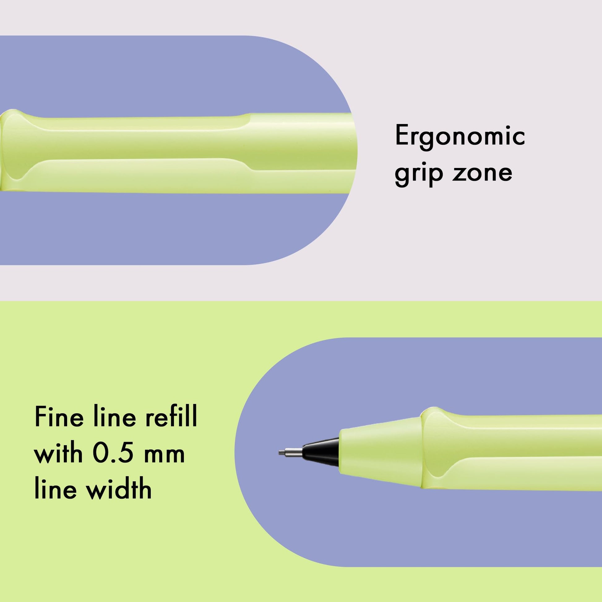LAMY safari springgreen - Mechanical Pencil with ergonomic grip & body made of robust ASA plastic