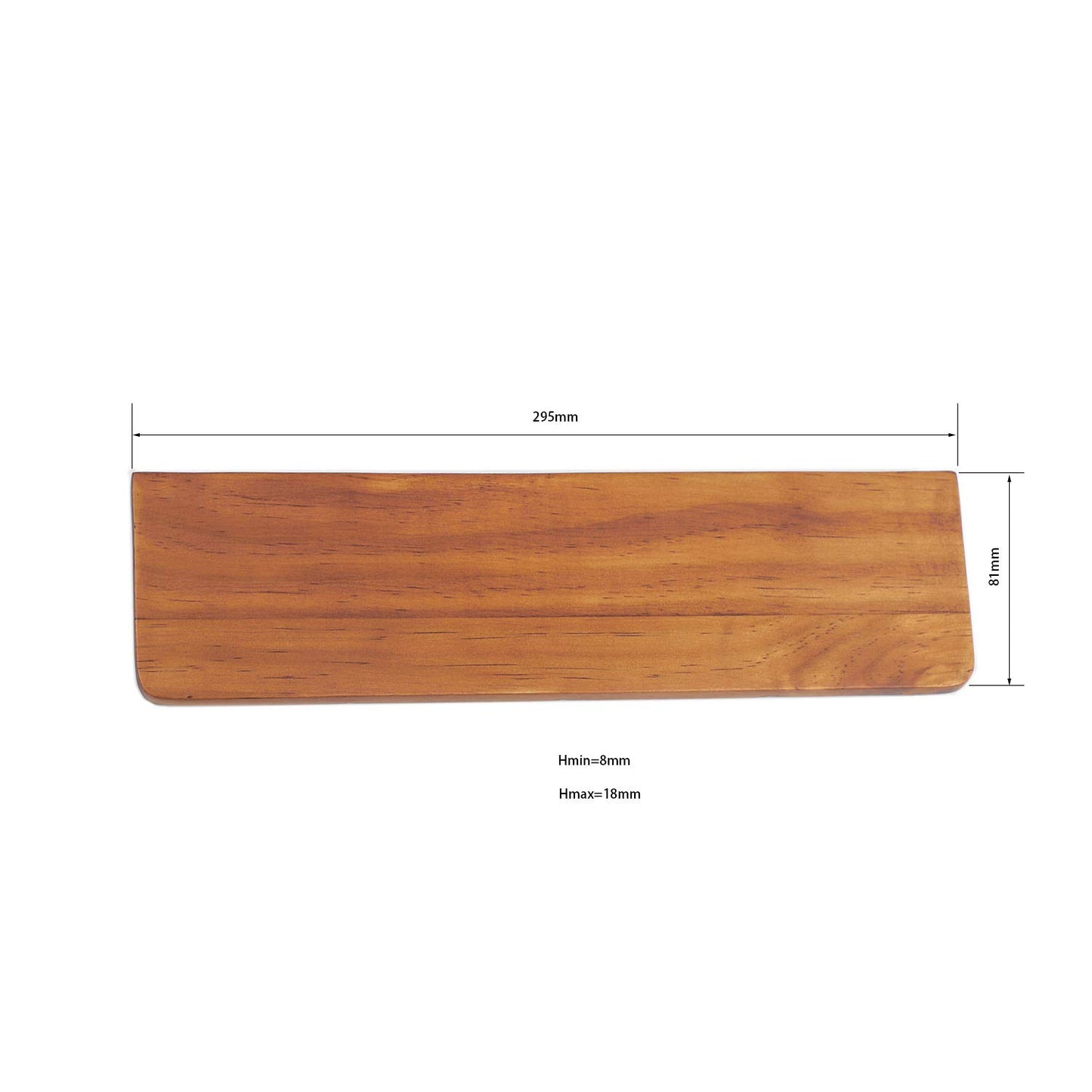 YMDK 60 Wrist Rests Pine Wood for 60% Keyboard Typing Wirst Support
