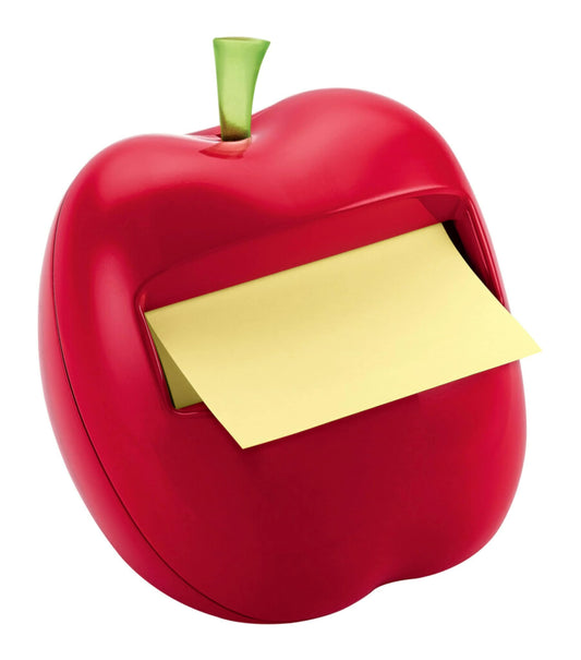 Post-it Pop-up Notes Dispenser, Apple-Shaped Dispenser and Post-it Super Sticky Pop-up Notes, 3x3