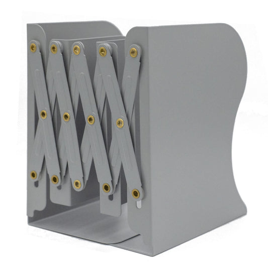Zyners Adjustable Metal Bookends Heavy Duty for Shelves, 2 Dividers, Anti-Slip Design Expandable