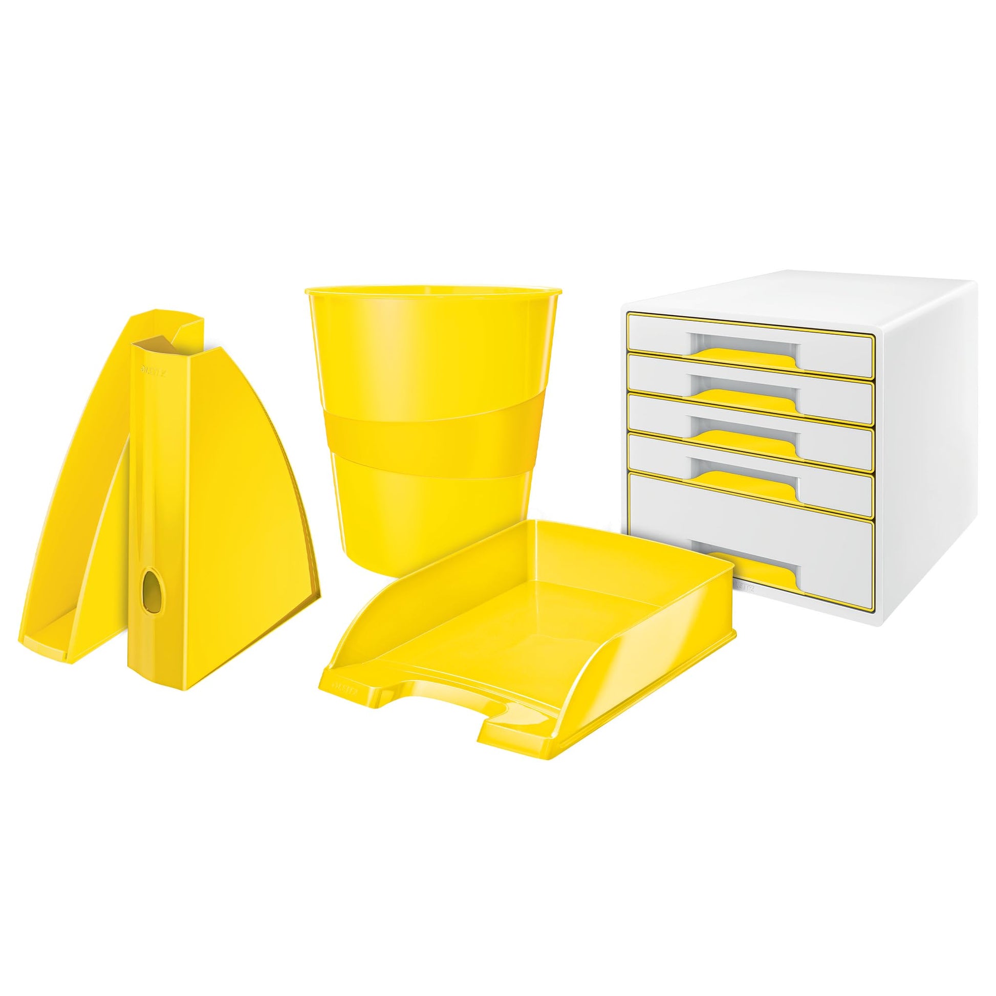 Leitz A4 Letter Tray, Yellow, Wow Range, 52263016