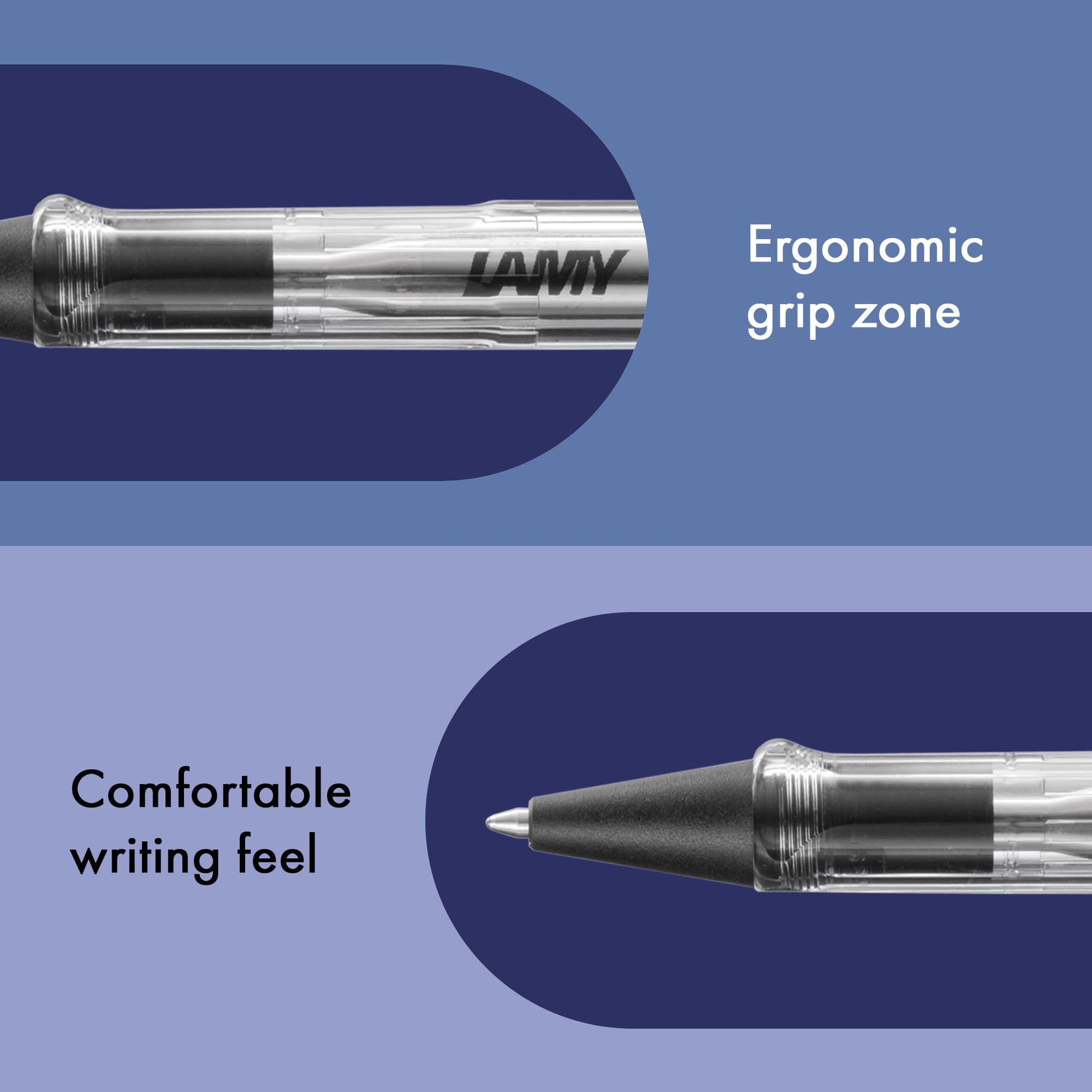 Lamy safari vista - Ballpoint Pen with ergonomic grip & line width M - for pleasant long writing