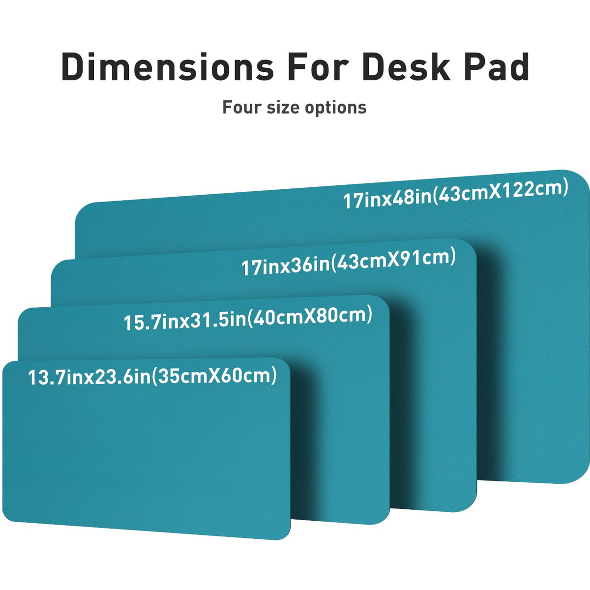 Aothia Leather Desk Pad Protector, Office Desk Mat, Large Mouse Pad, Non-Slip PU Leather Desk