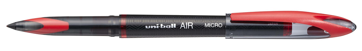 uni-ball UB-188-Micro Fountain Pen Tip 0.5mm Air Rollerball Pens, Red Gel, 12 Pack