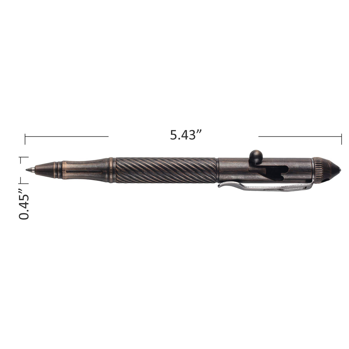 SMOOTHERPRO Solid Brass Bolt Action Pen, Compatible with Parker Refill