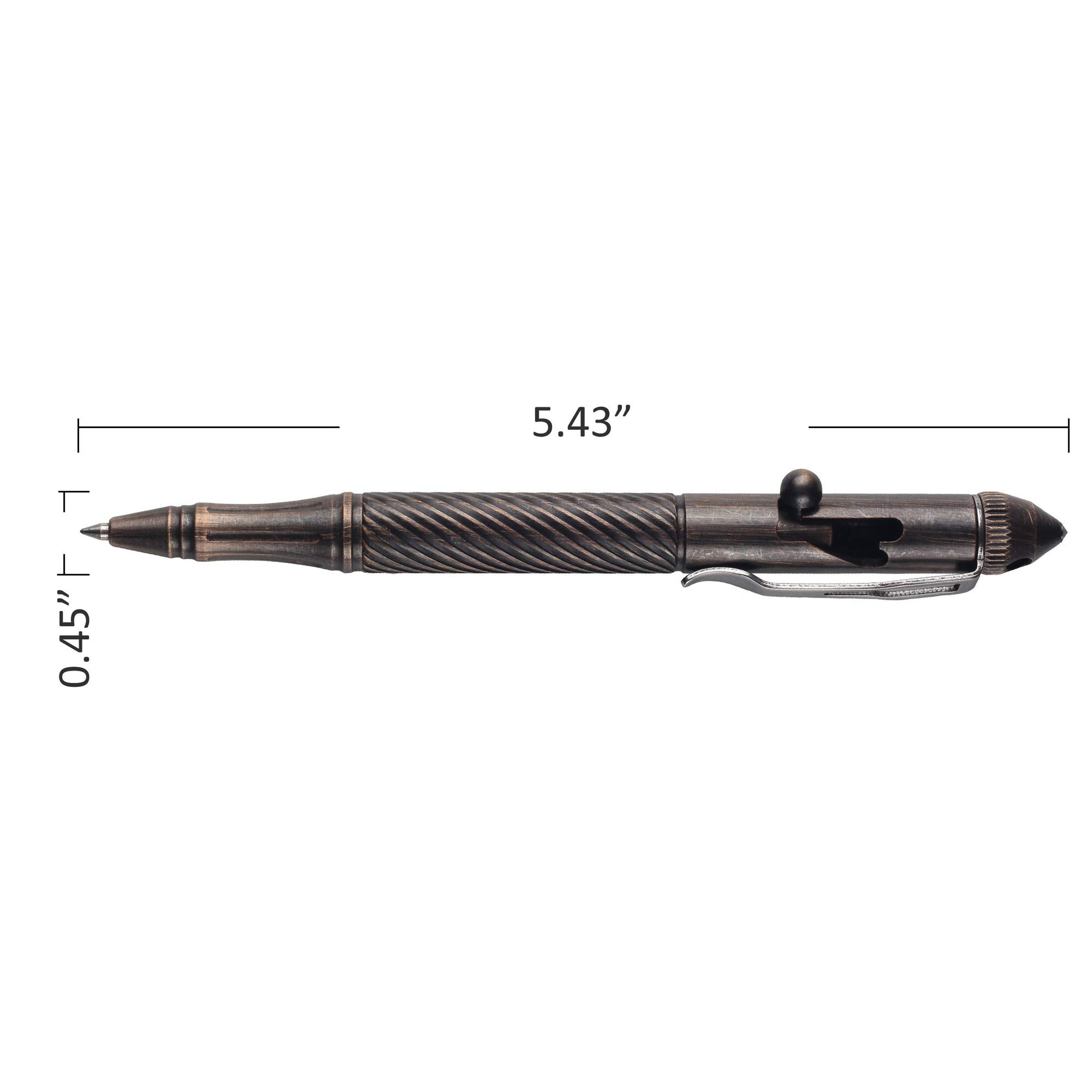 SMOOTHERPRO Solid Brass Bolt Action Pen, Compatible with Parker Refill