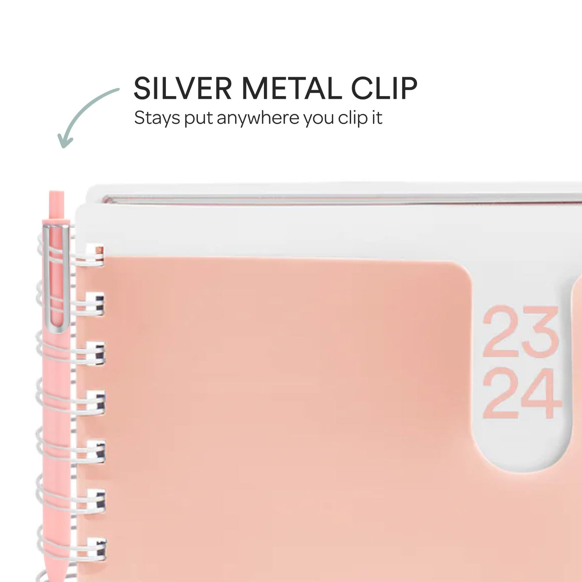 Poppin Stylish Retractable Gel Pens - Fine Point, 0.7mm Tip, Smooth Writing Ink, Metal Clip