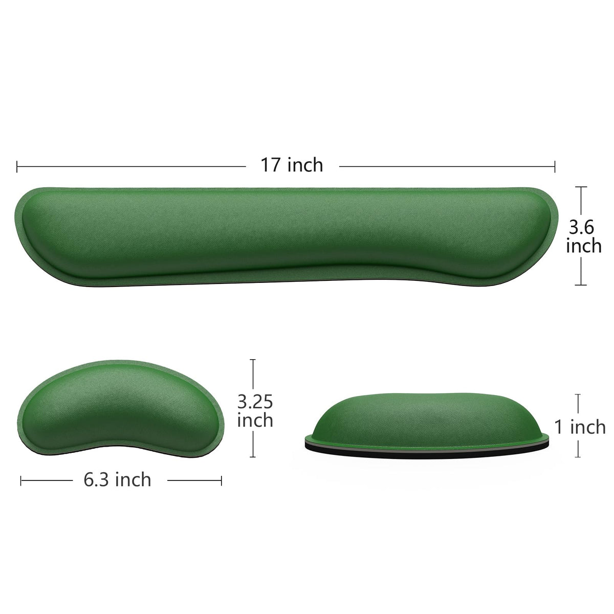 Dapesuom Enlarge Keyboard Wrist Rest, Memory Foam Wrist Cushion for Desk Mats Support, Cute Typing