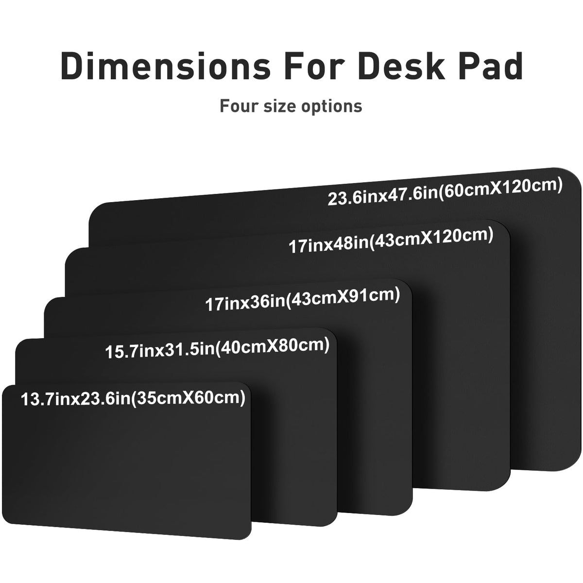 Aothia Faux Leather Desk Mat – Large Mouse Pad, Non-Slip PU Leather Blotter, Waterproof Writing