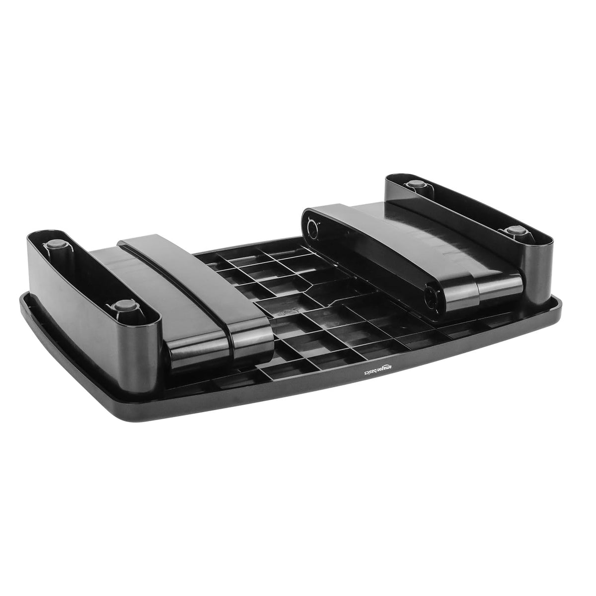 Amazon Basics Height Adjustable Monitor Stand Riser with Storage Organizer, 3-Level Stackable