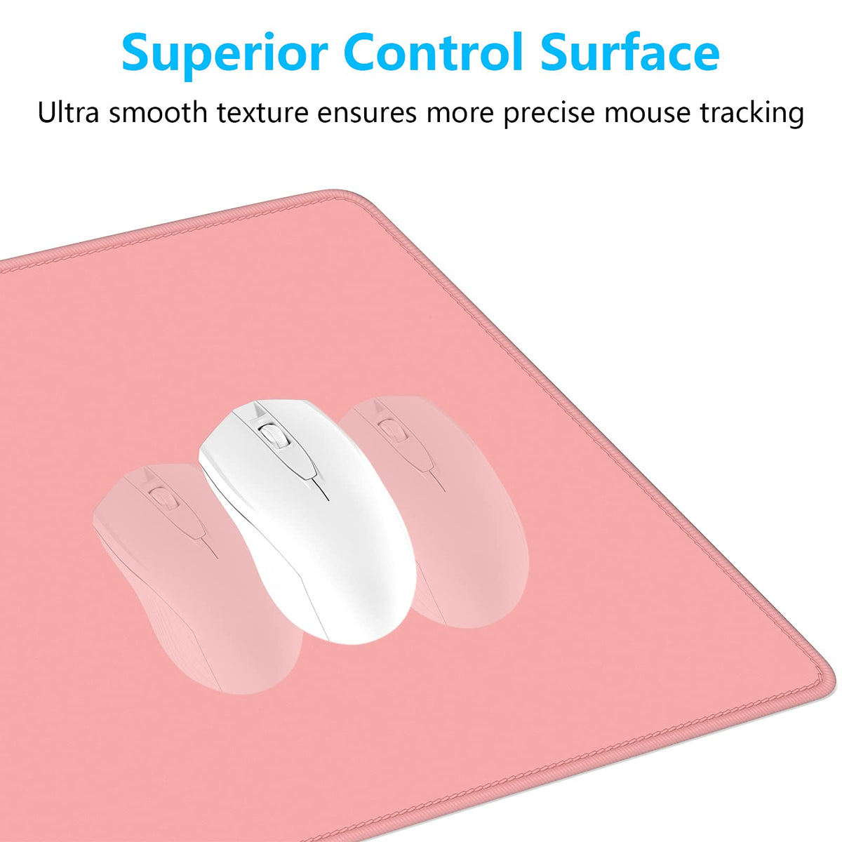 Dapesuom Large Gaming Mouse Pad, Extended Mouse Mat with Stitched Edges, Full Size Keyboard Pad