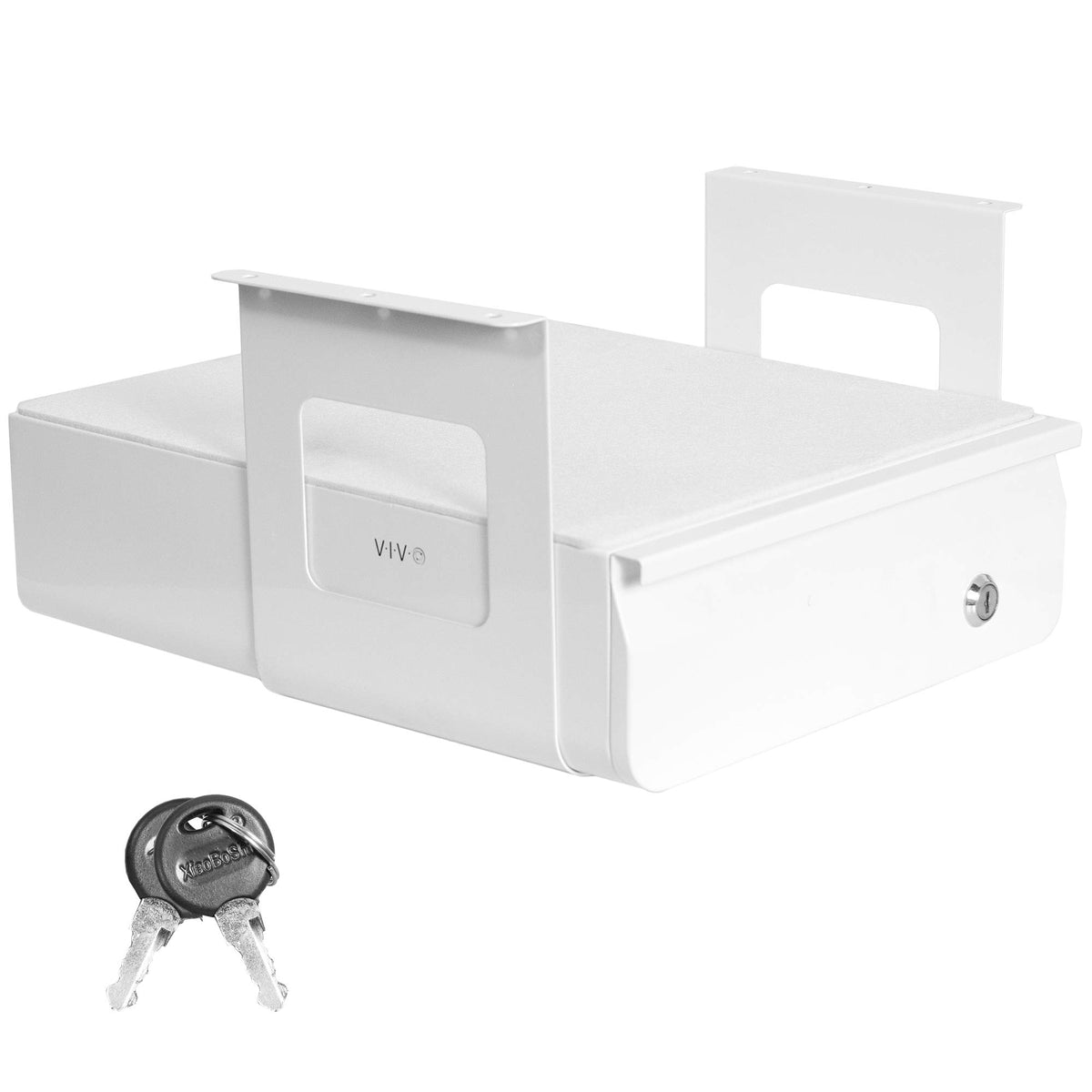 VIVO White 12 x 14 inch Under Desk Drawer, DESK-AC03L-W