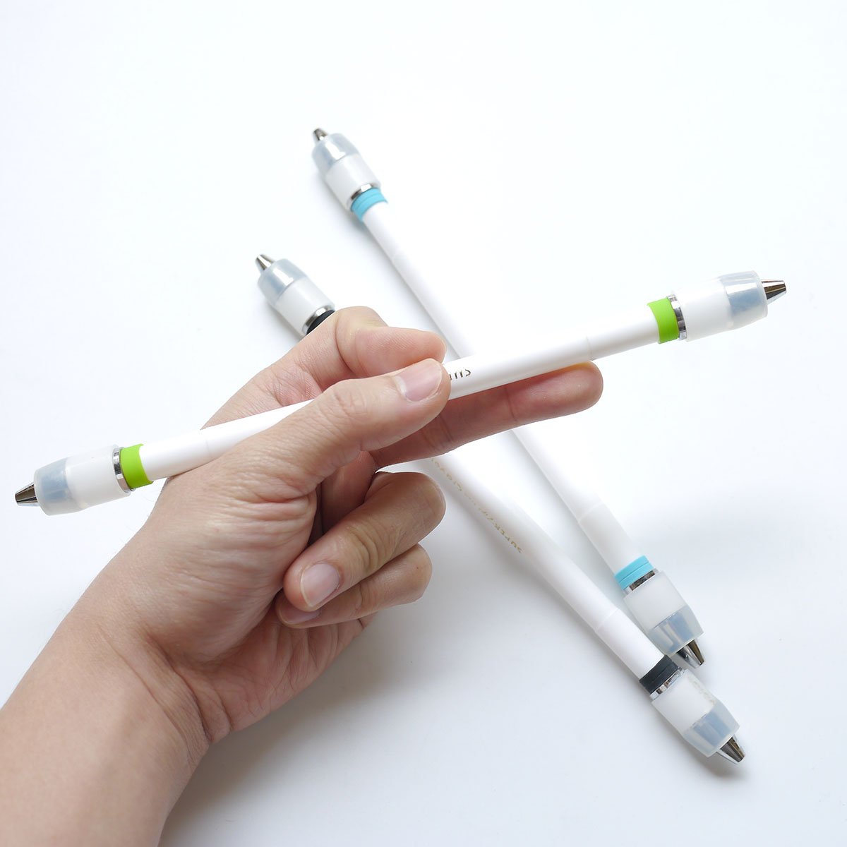 EXERT original Van mod Buster CYL2 peem mod2 White axis Spinning Pen Turning-only (Black)