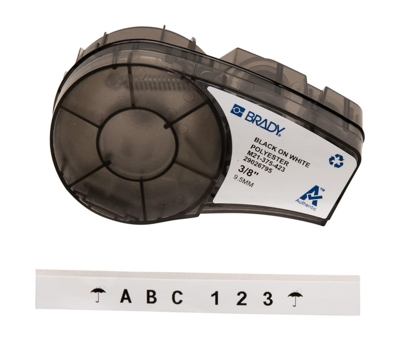 Brady Authentic (M21-375-423) Harsh Environment Polyester Label for Barcode, Solar Panel, and