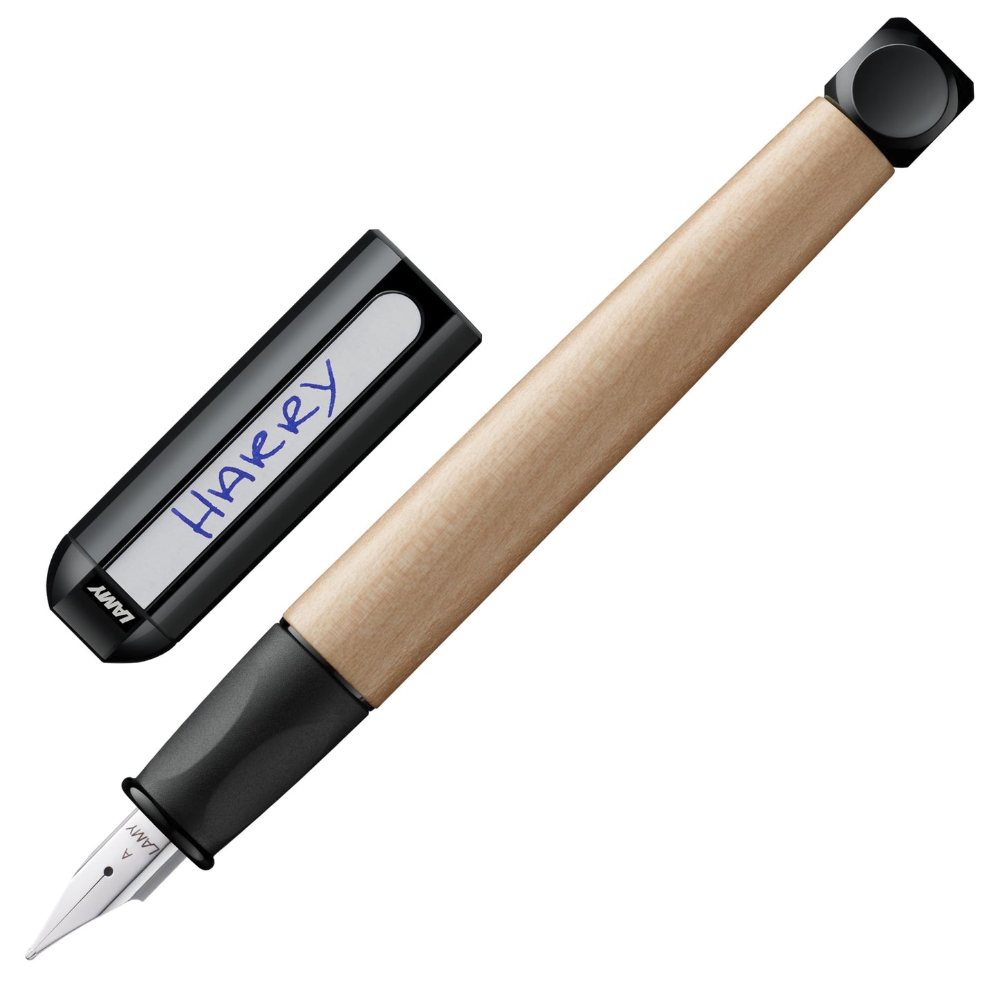 LAMY abc black - child-friendly Fountain Pen for writing beginners with ergonomic grip & polished