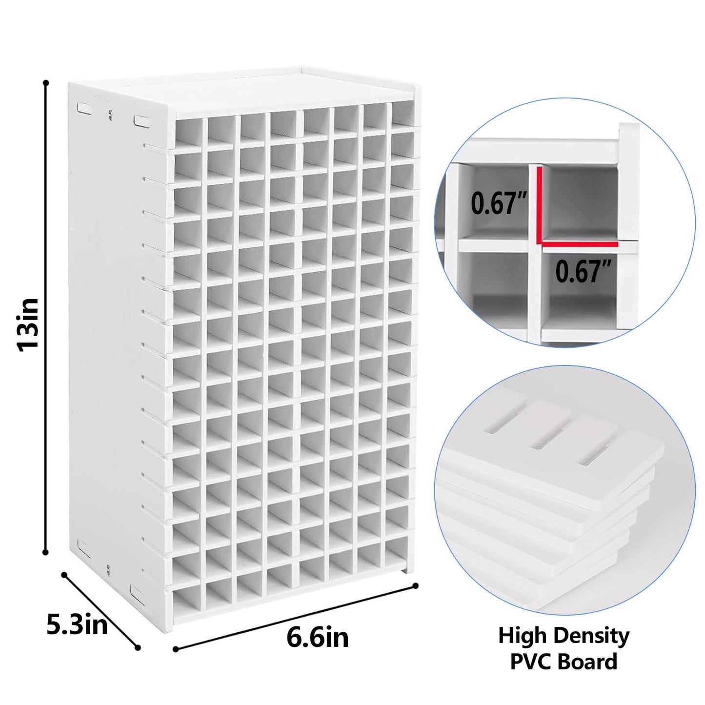 Marker Organizer,120 Slots Marker Holder Organizer with Removable Divider