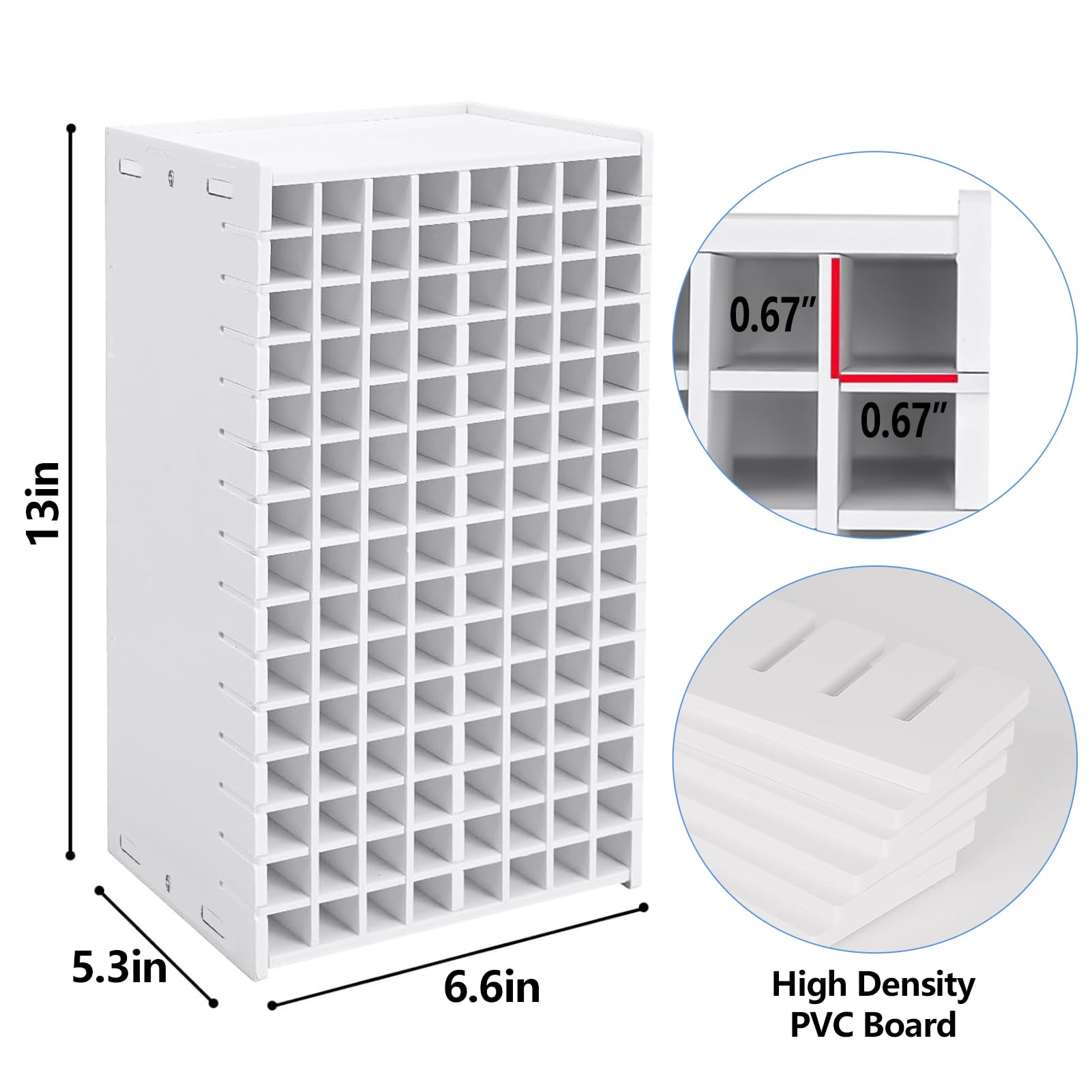 Marker Organizer,120 Slots Marker Holder Organizer with Removable Divider