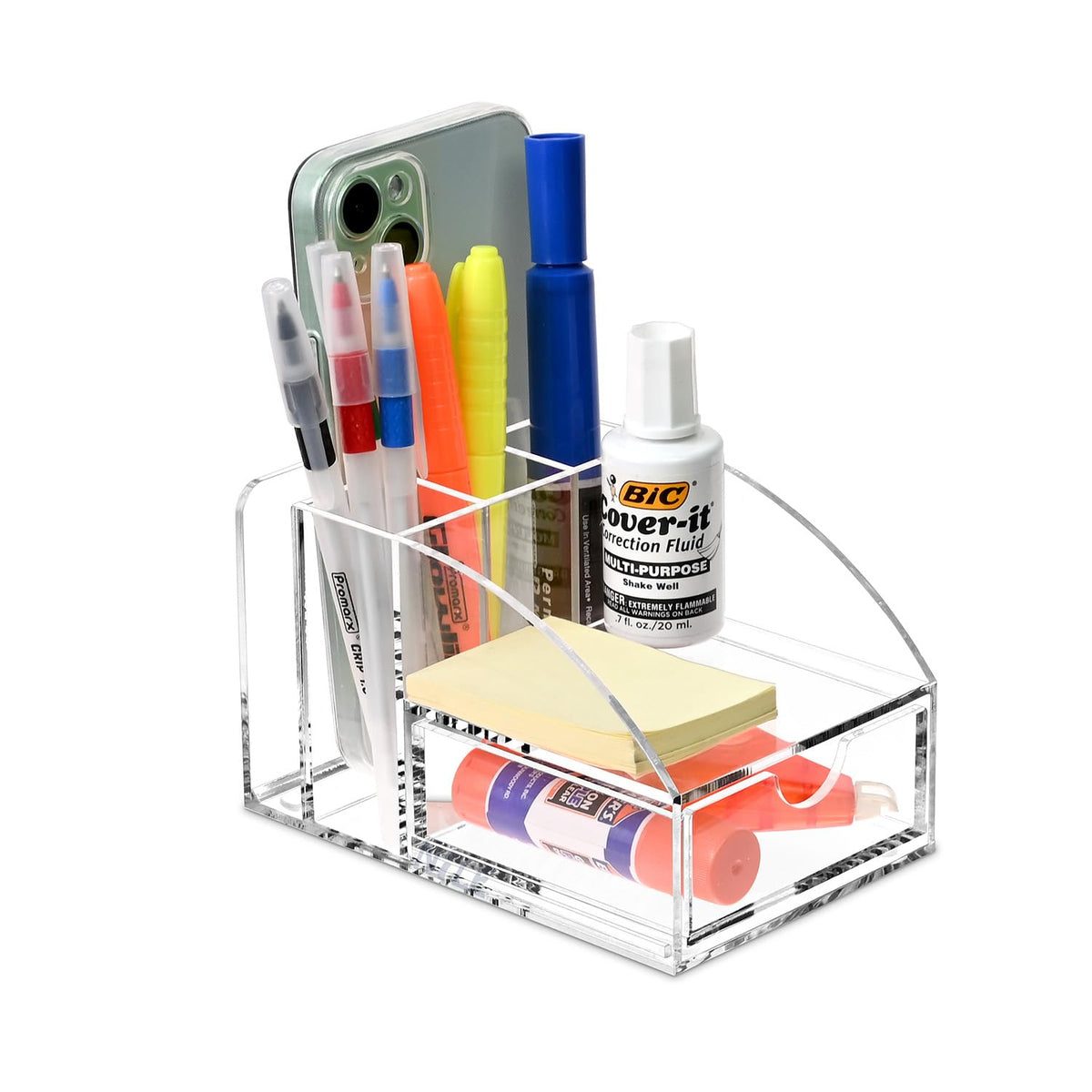 Ikee Design Acrylic Premium Desktop Office Supplies Organizer