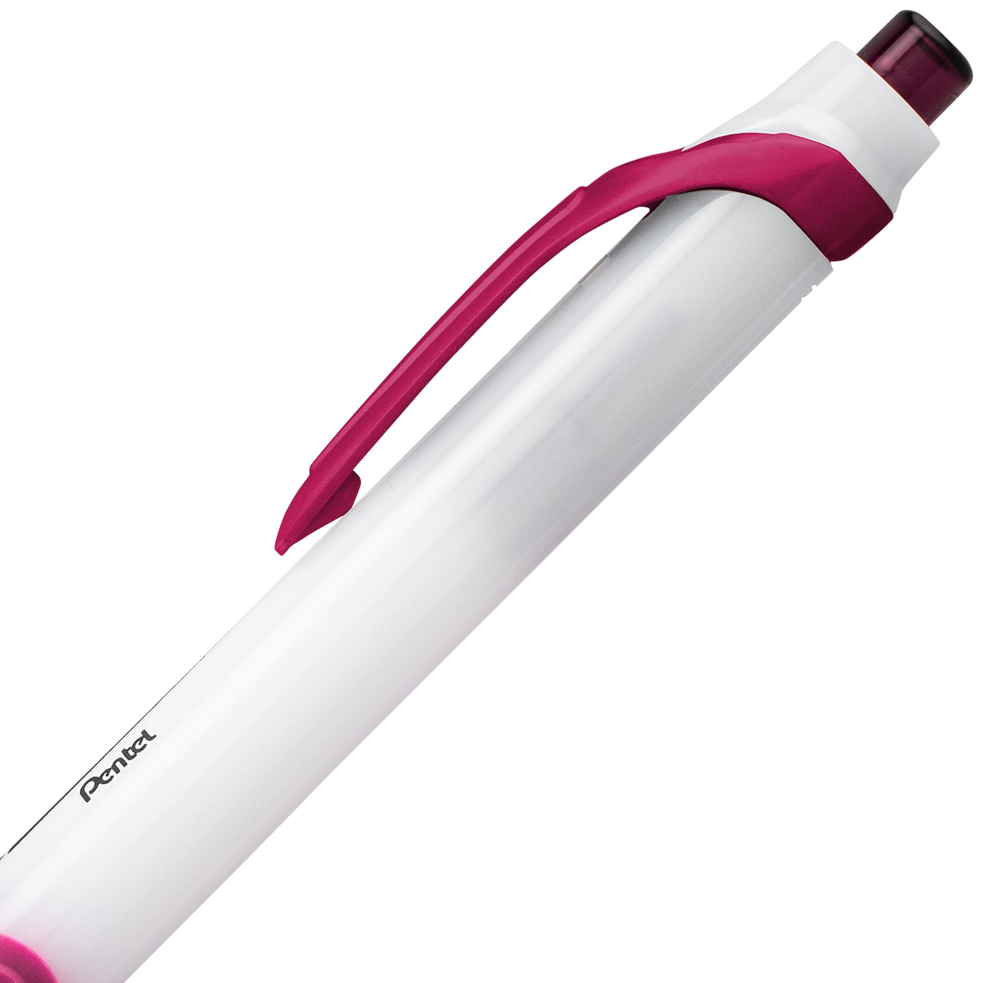 Pentel GlideWrite Ballpoint Pen with TechniFlo Ink, (1.0mm) Medium Line, Burgundy Ink, Box of 12