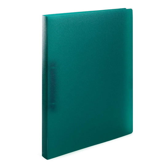 HERMA Ring Binder Translucent in Dark Green, A4, 25 mm Spine, Slim 2-Ring Binder Made of Plastic
