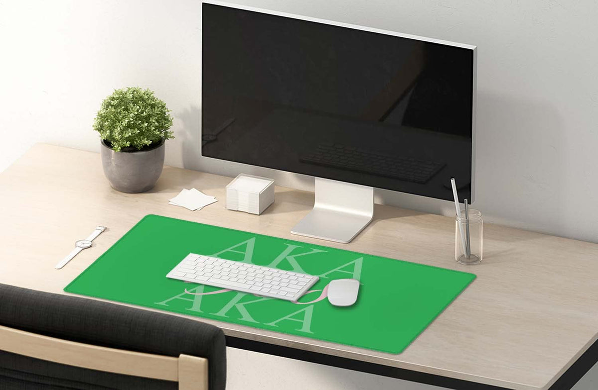 SSOIU Extended Gaming Mouse Pad (35.5x15.7 in), Large Stable Rubber Base Mousepad with Stitched