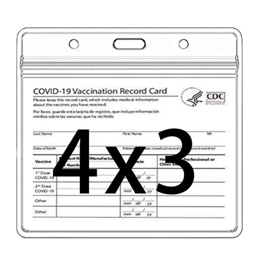 Vaccine Card Holder，Vaccine Card Protector Waterproof Covid Vaccination Card Holder 4 X 3 Inches