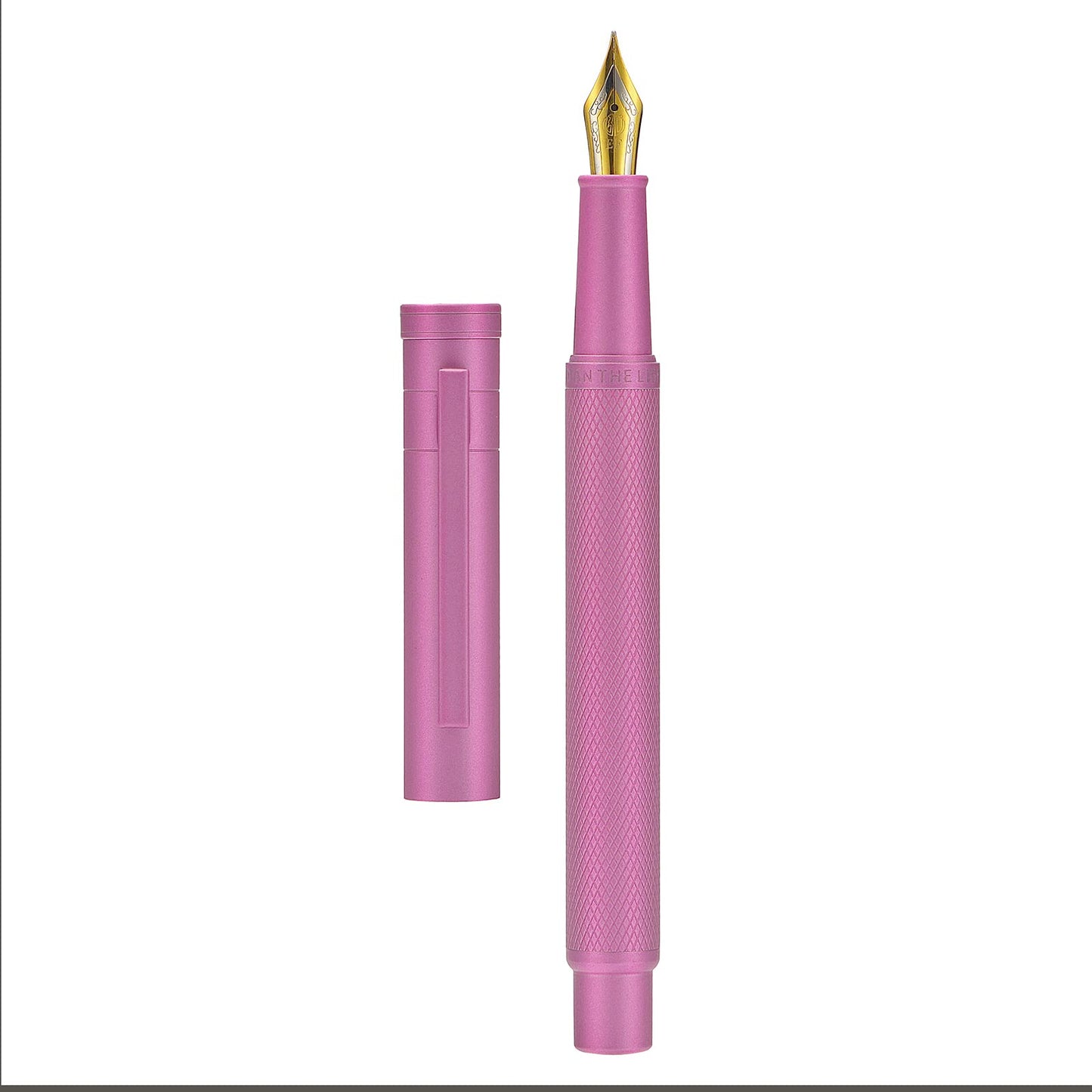 Hongdian 1851 Pink Forest Fountain Pen Blade Nib Classic Design Calligraphy Pen with Converter and