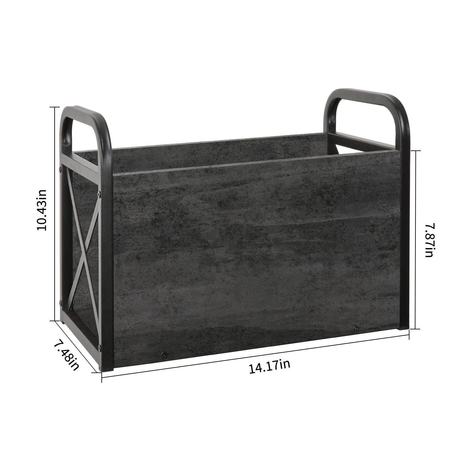 YINMIT Magazine Holder, Magazine Rack Floor, Magazine Storage Basket, Folder Organizer Bin for